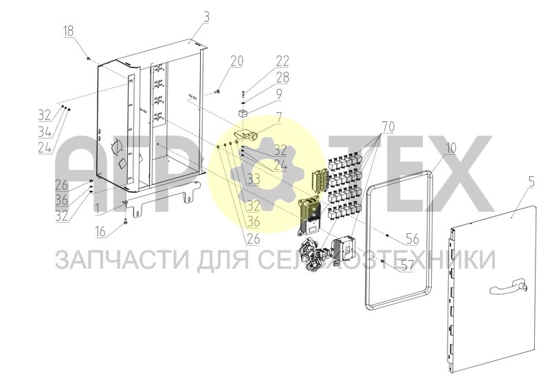 Ящик коммутационный (142.80.00.000-01) (№33 на схеме)